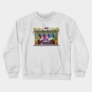 Christmas Stockings Peace Crewneck Sweatshirt